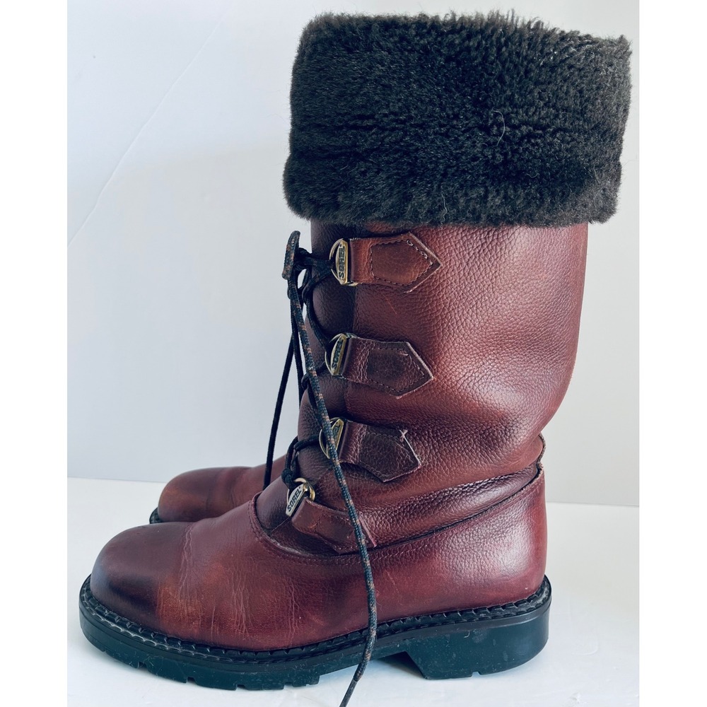 Vintage Sorel Leather Shearling Boots | Made in Canada Gorpcore Street.wear 7M
